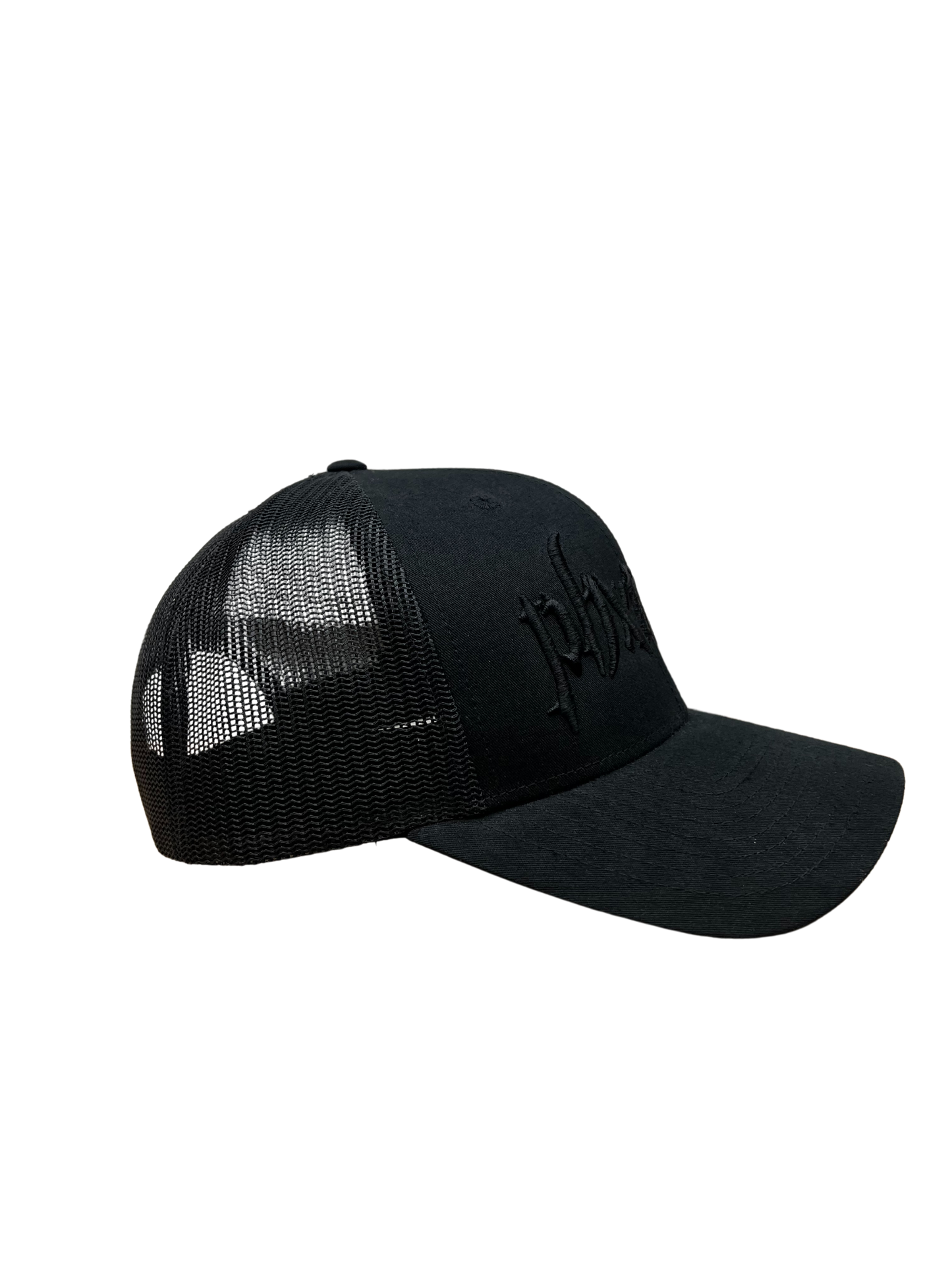 PHXNTOM TRUCKER HAT - BLACK & BLACK