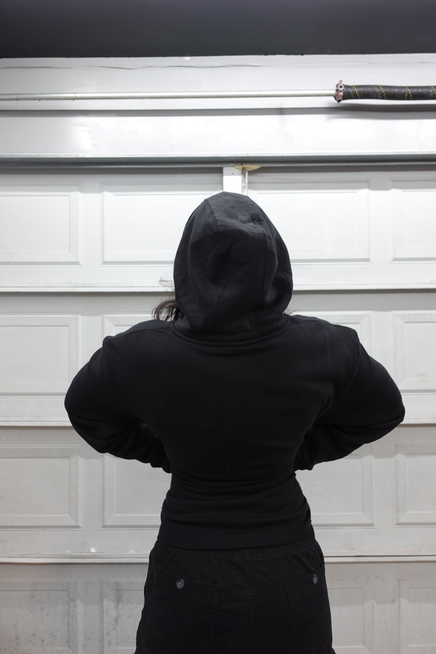 LOGO HOODIE - BLACK & RED