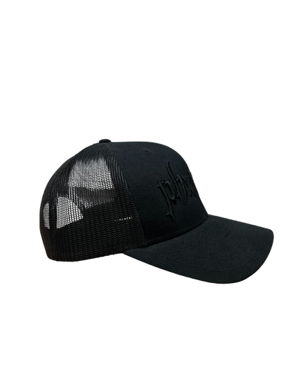 PHXNTOM TRUCKER HAT - BLACK & BLACK