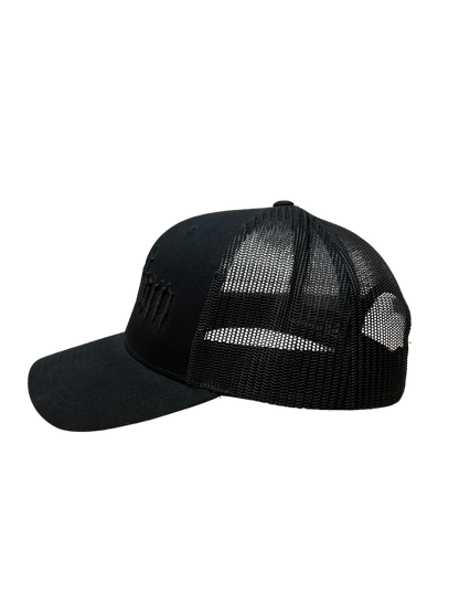 PHXNTOM TRUCKER HAT - BLACK & BLACK