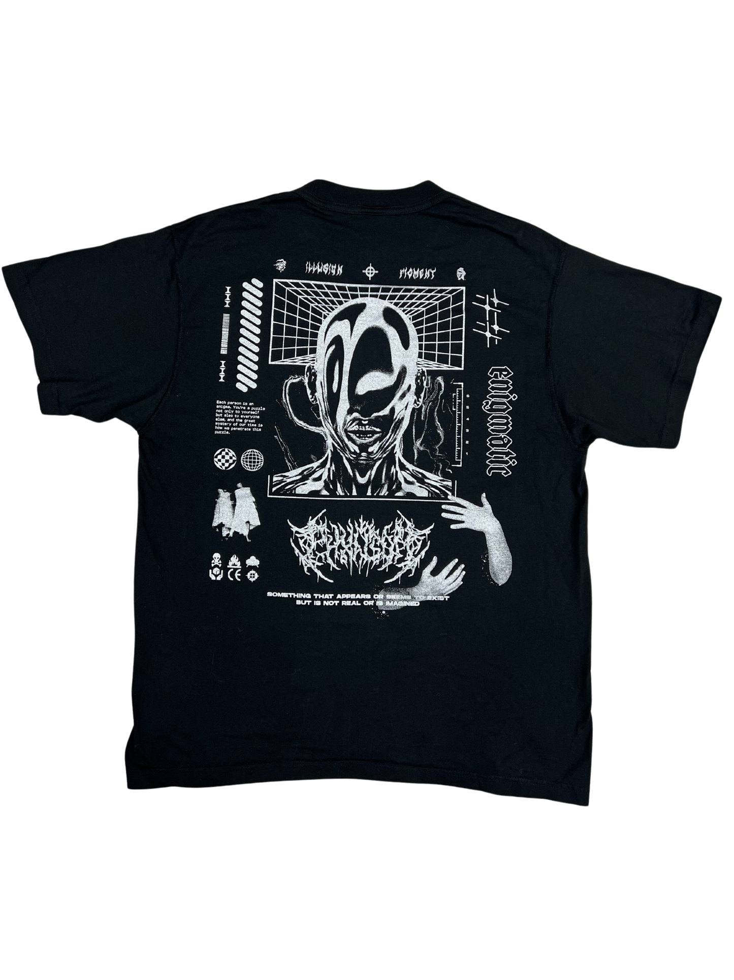 ILLUSION TEE - BLACK & CHROME