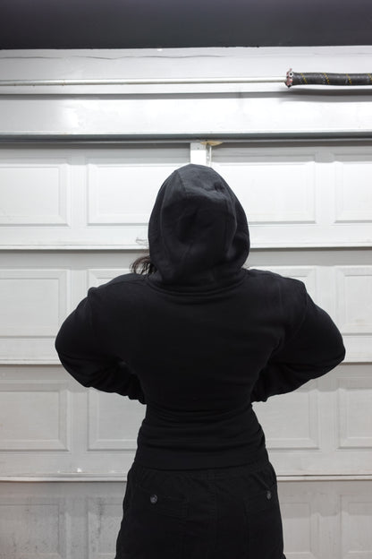 LOGO HOODIE - BLACK & RED