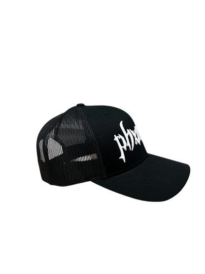 PHXNTOM TRUCKER HAT - BLACK & WHITE