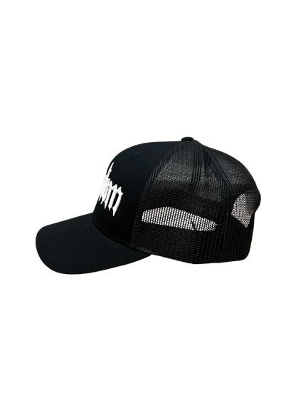 PHXNTOM TRUCKER HAT - BLACK & WHITE