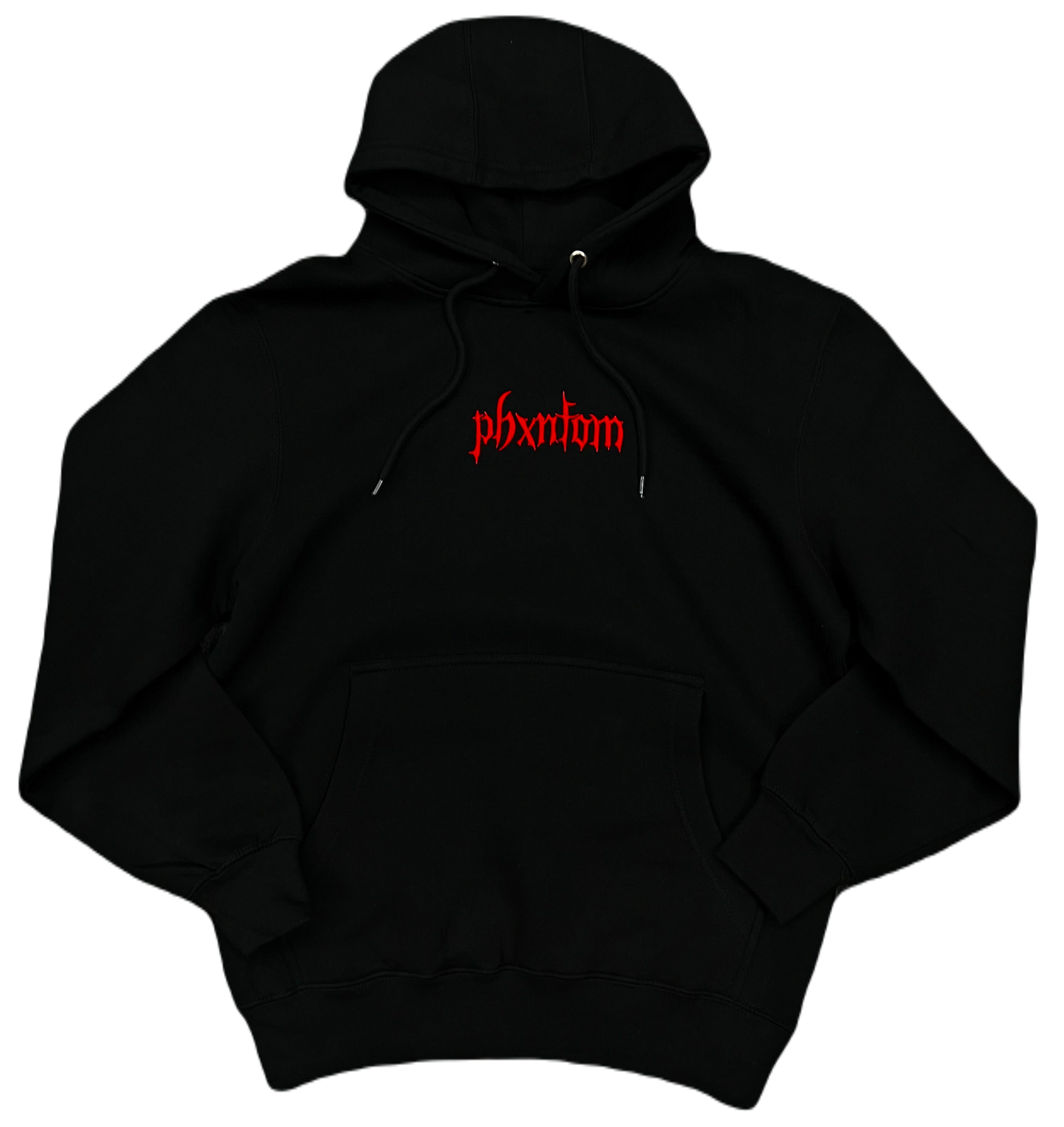 LOGO HOODIE - BLACK & RED