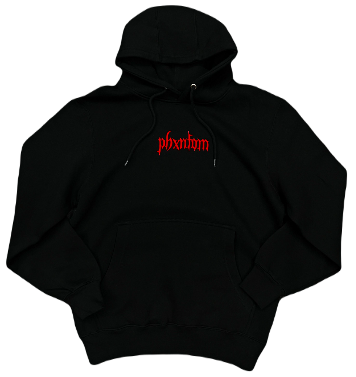 LOGO HOODIE - BLACK & RED – PHXNTOM