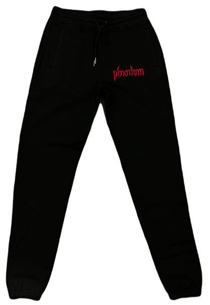 LOGO SWEATS - BLACK & RED