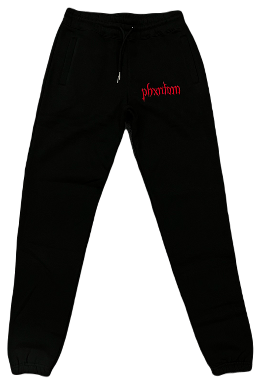 LOGO SWEATS - BLACK & RED