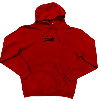 LOGO HOODIE - RED & BLACK